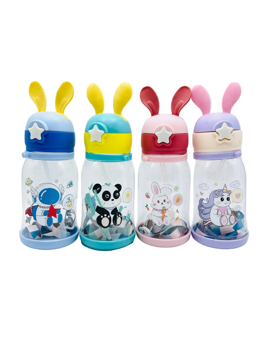 Cute Bunny Ears Kids Water Bottle