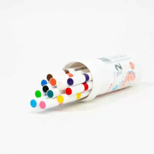 Double Acrylic Colors Marker Set - 12pcs