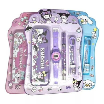 Kuromi Themed Stationery Gift Set - 7-in-1