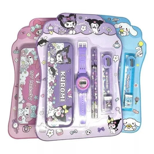 Kuromi Themed Stationery Gift Set - 7-in-1