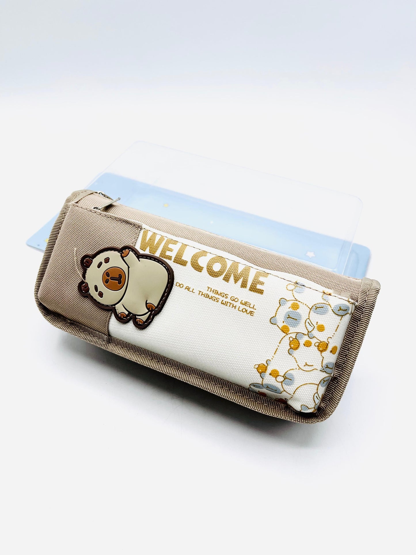 WELCOME "Bear-Themed Pencil Case