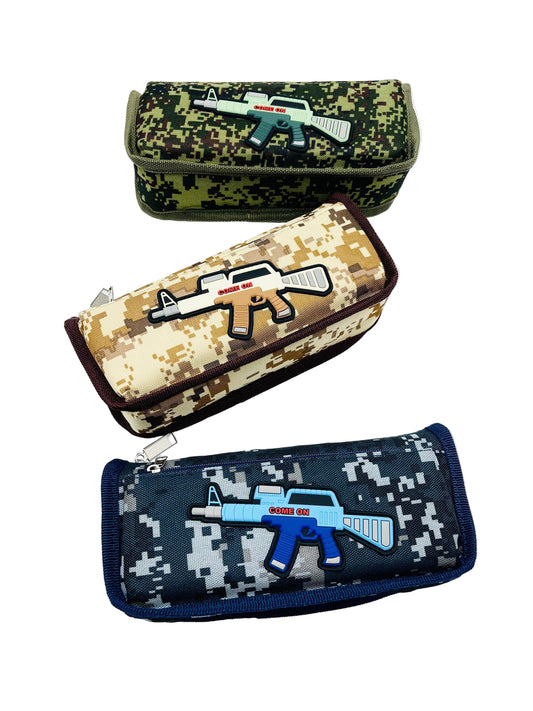 Military-Inspired Camouflage Pencil Case